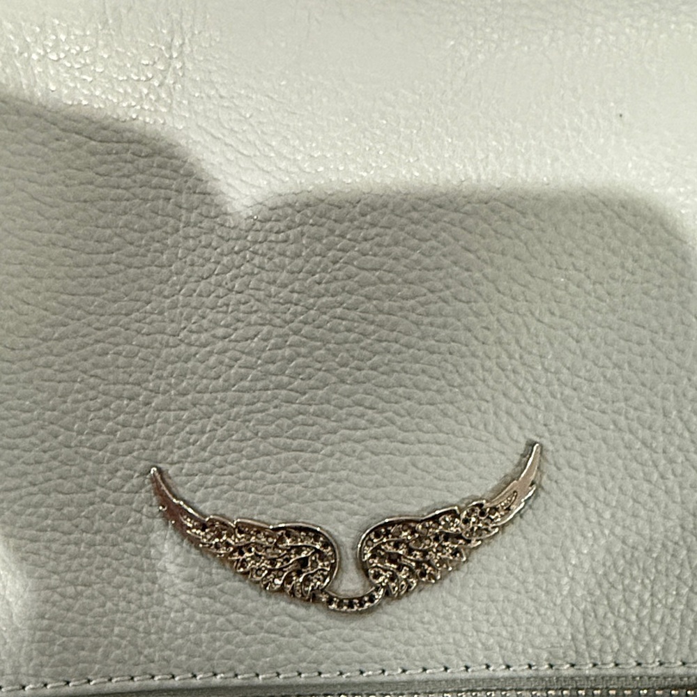Zadig & Voltaire Soft Blue Leather Shoulder Bag - Picture 2 of 5